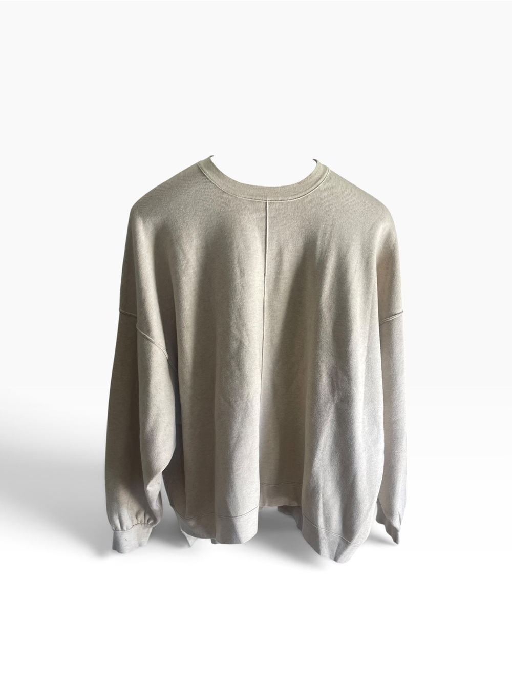 Free People Uptown Pullover Cream Oversized Sweater Size Small